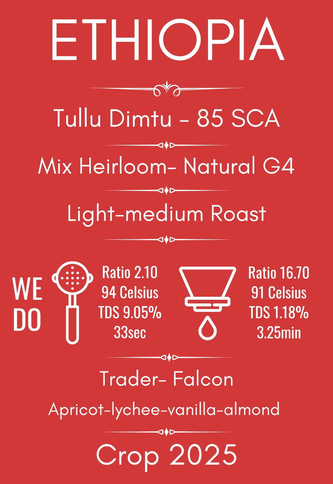 Cafea de Specialitate Ethiopia Tullu Dimtu
