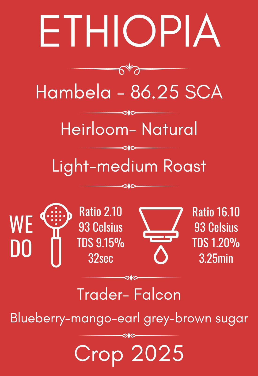 Cafea de specialitate Ethiopia Hambela Guji