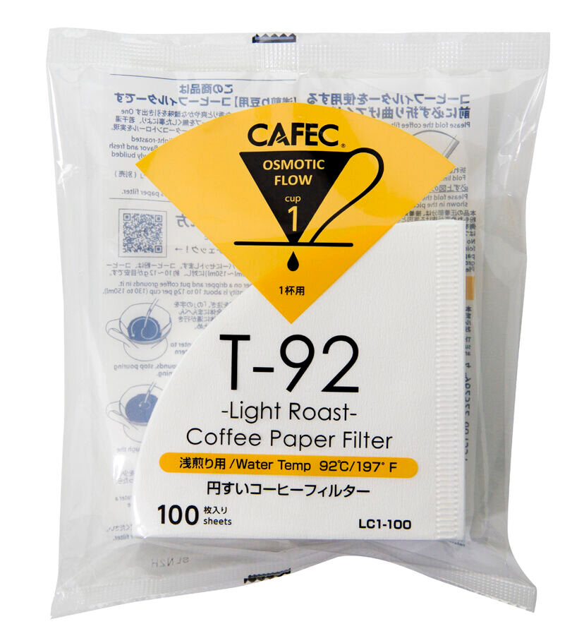 CAFEC Light Roast Filtre Hârtie 1 cup 100 buc