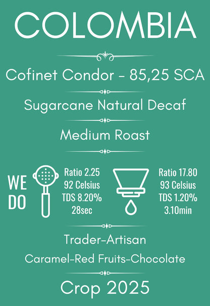 Cafea de specialitate Columbia Cofinet Decof