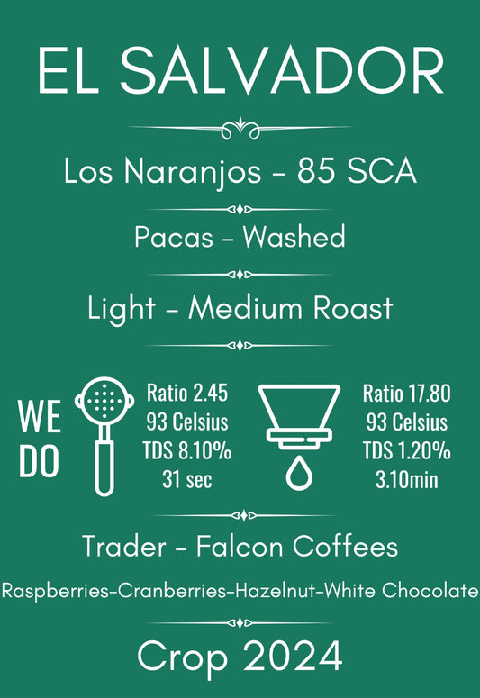 cafea de specialitate, cafea proaspata, cafea proaspat prajita, cafea brasov, El Salvador Los Naranjos, zmeură, afine, nuci, ciocolată albă, prăjire light-medium