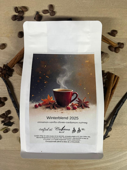 cafea de specialitate de sarbatori winterblend natural fara aditivi, macerare cu spices